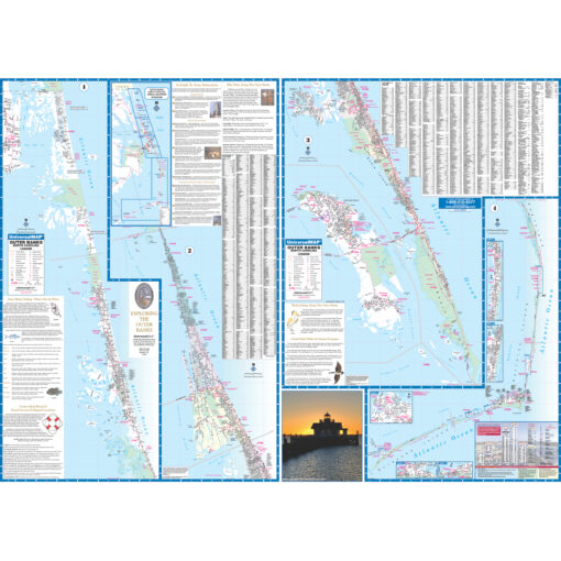 Outer Banks, NC Wall Map by Kappa