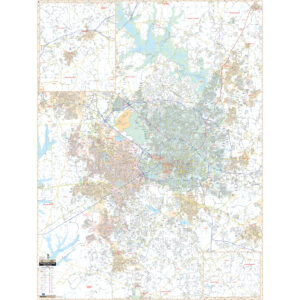 Raleigh & Wake County, NC Wall Map by Kappa