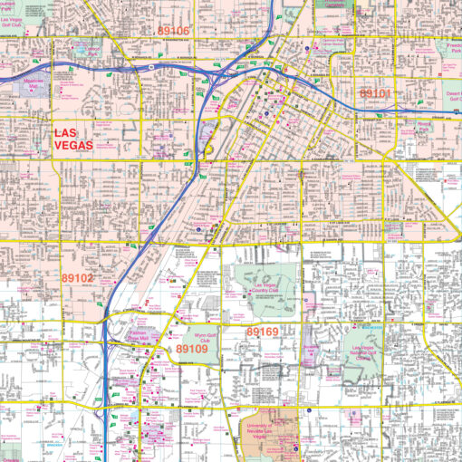 Las Vegas, NV Wall Map by Kappa - Image 2