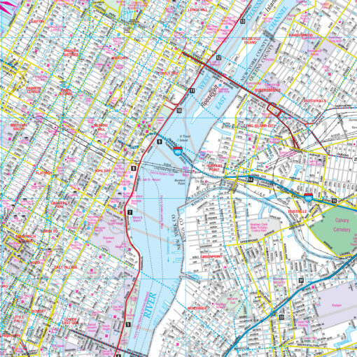 New York City, NY 5 Boroughs Wall Map by Kappa - Image 2