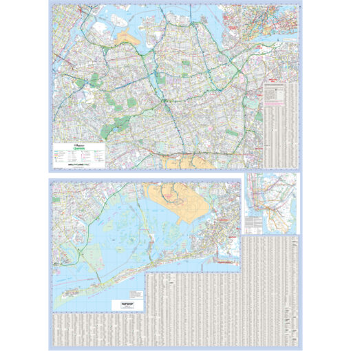 Queens, NY Wall Map by Kappa