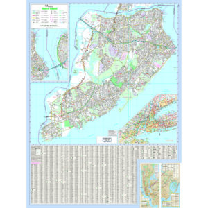 Staten Island, NY Wall Map by Kappa