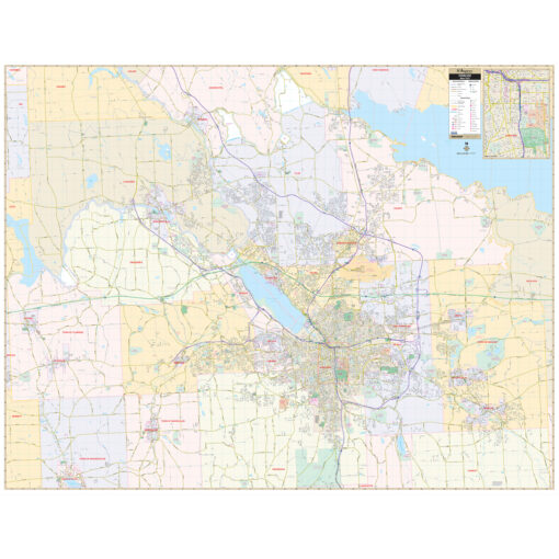 Syracuse, NY Wall Map by Kappa
