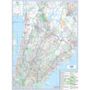 Lower Westchester County, NY Wall Map by Kappa