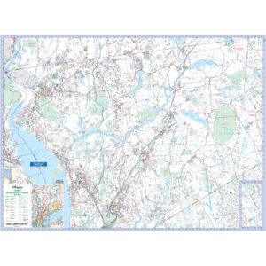 Upper Westchester County, NY Wall Map by Kappa