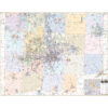 Canton & Stark County, Ohio Wall Map by Kappa