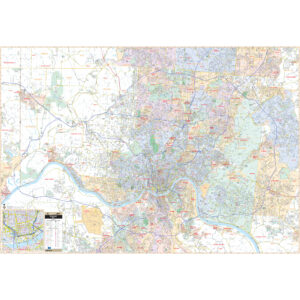 Cincinnati, OH Wall Map by Kappa