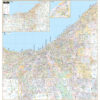 Cleveland & Cuyahoga County, OH Wall Map by Kappa