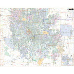 Columbus, OH Wall Map by Kappa