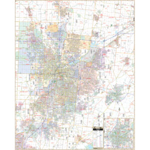 Dayton, OH Wall Map by Kappa