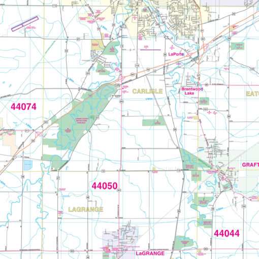Lorain County, OH Wall Map by Kappa - Image 2
