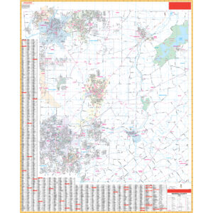 Warren, OH Wall Map by Kappa