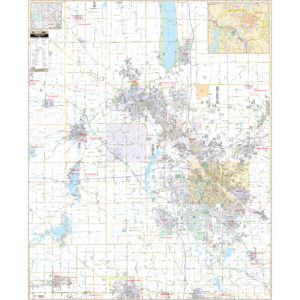 Youngstown, OH Wall Map by Kappa