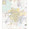 Tulsa, OK Wall Map by Kappa