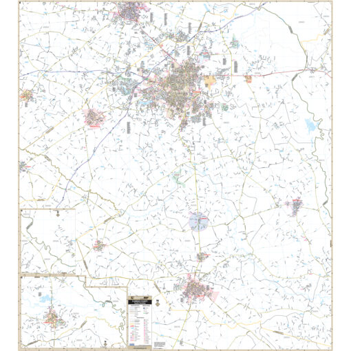 Florence, SC Wall Map by Kappa