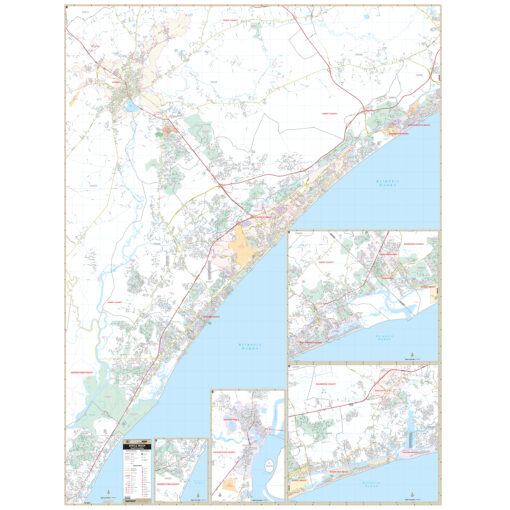 Myrtle Beach, SC Wall Map by Kappa