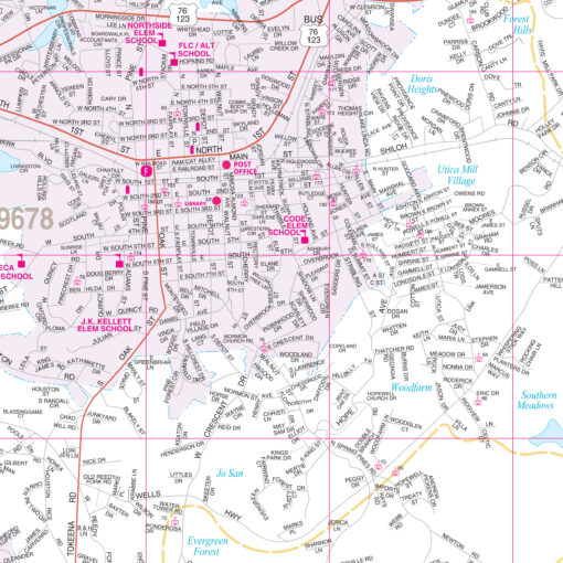 Oconee, SC Wall Map by Kappa - Image 2