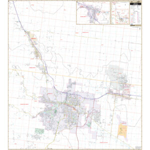 Rapid City, South Dakota Wall Map by Kappa