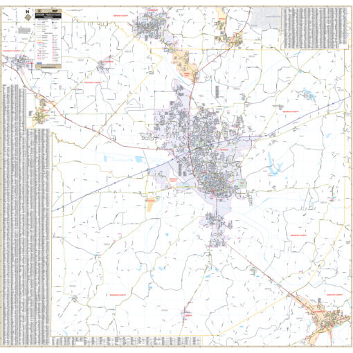 Jackson, Madison County, TN Wall Map by Kappa