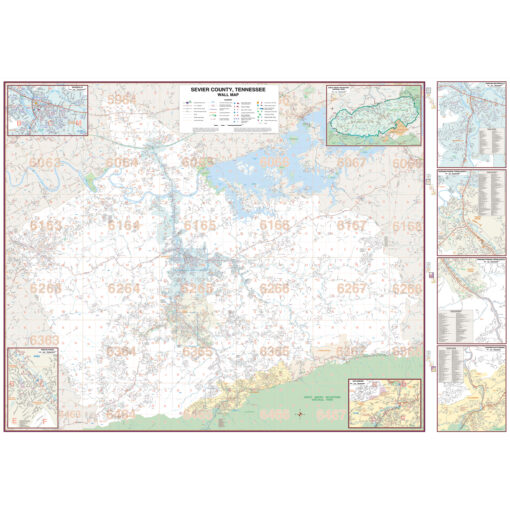 Sevier County, TN Wall Map by Kappa