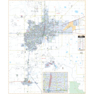 Amarillo, TX Wall Map by Kappa