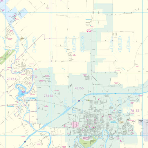 Guadalupe County, TX Wall Map by Kappa - Image 2