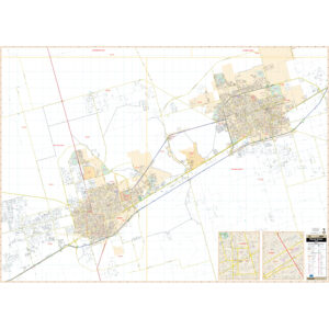 Midland & Odessa, TX Wall Map by Kappa