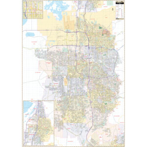 Salt Lake City, UT Wall Map by Kappa