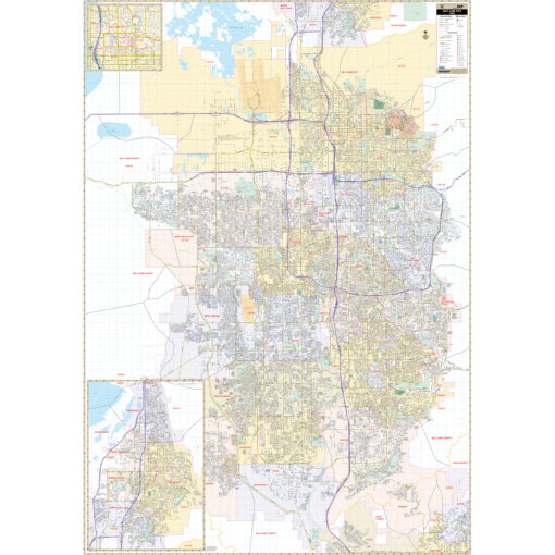 Salt Lake City, UT Wall Map by Kappa