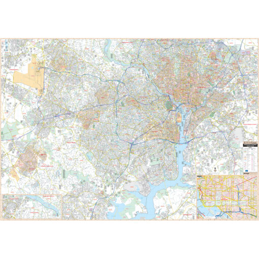 Fairfax County & Northern Virginia Wall Map by Kappa
