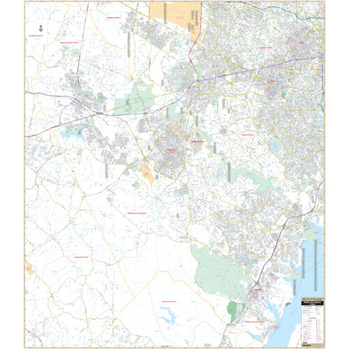 Prince William County, VA Wall Map by Kappa