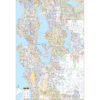 Seattle, WA Wall Map by Kappa