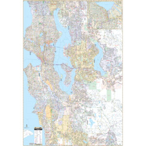 Seattle, WA Wall Map by Kappa