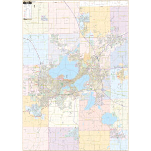 Madison, WI Wall Map by Kappa