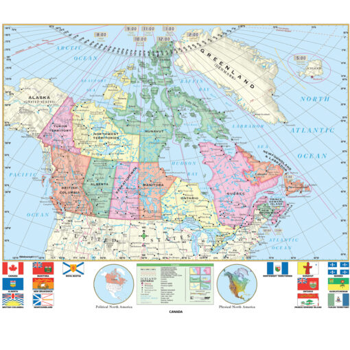Canada Essential Wall Map by Kappa