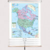 5-Map Primary Continent Spring Roller Set w/Backboard by Kappa