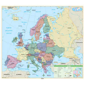 Europe Essential Wall Map by Kappa