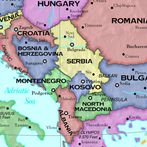 Europe Essential Wall Map by Kappa - Image 2