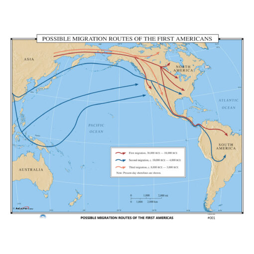 #001 Possible Migration Routes of the First Americans