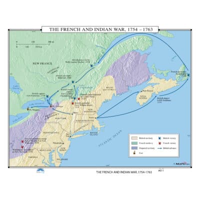 #011 The French & Indian War, 1754-1763 - The Map Shop