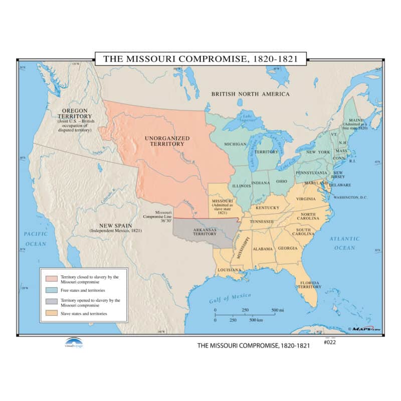 #022 The Missouri Compromise, 1820-1821 - The Map Shop