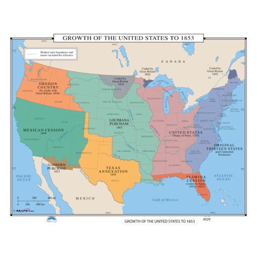 #029 Growth of the United States to 1853