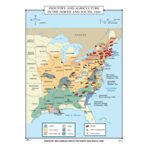 #033 Industry & Agriculture in the North & South, 1860