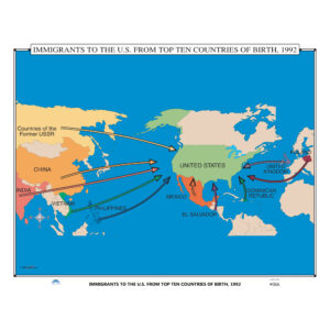 #066 Immigrants to the US from Top Ten Countries of Birth, 1992