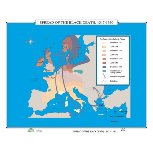 #136 Spread of the Black Death, 1347-1350