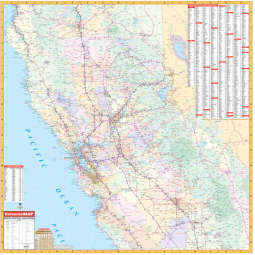 North Central California Regional Wall Map by Kappa