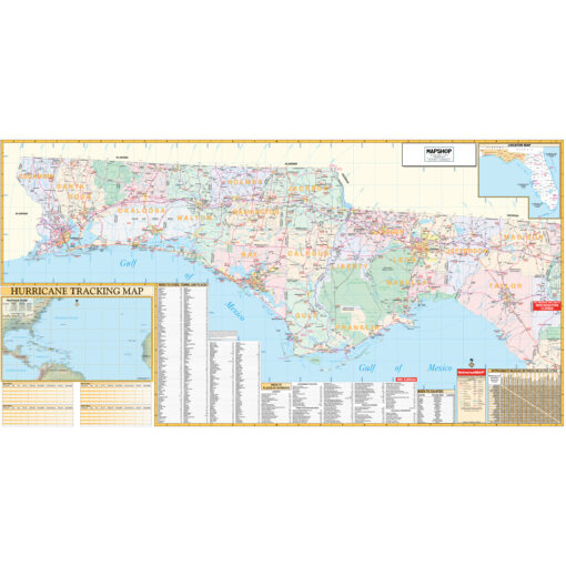 Northwest Florida Regional Wall Map by Kappa