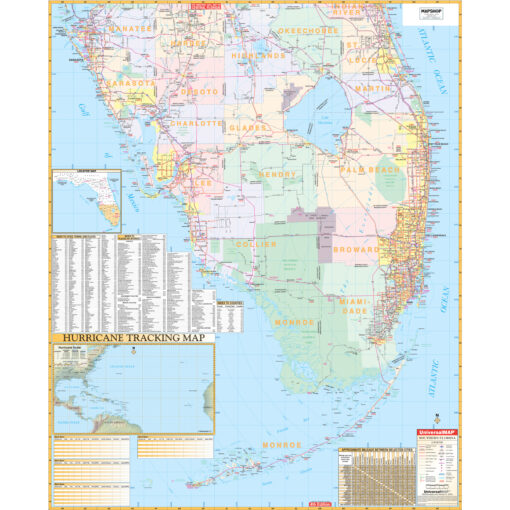 Southern Florida Regional Wall Map by Kappa