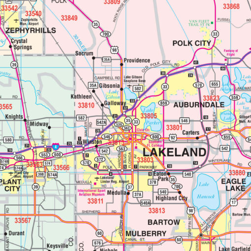 Southwest Florida Regional Wall Map by Kappa - Image 2