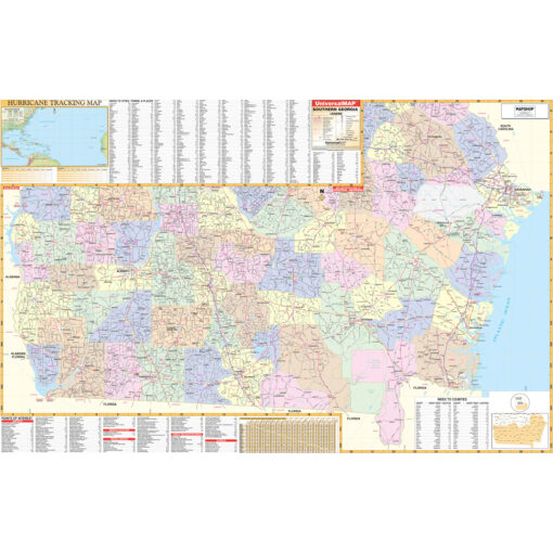 Southern Georgia Regional Wall Map by Kappa